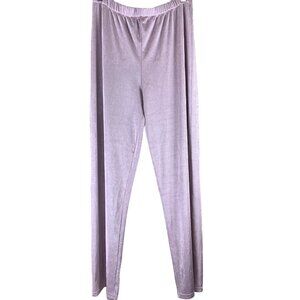 Vintage Pants Size XL Loungewear Light Pink Purple Nylon Stretch Jostar